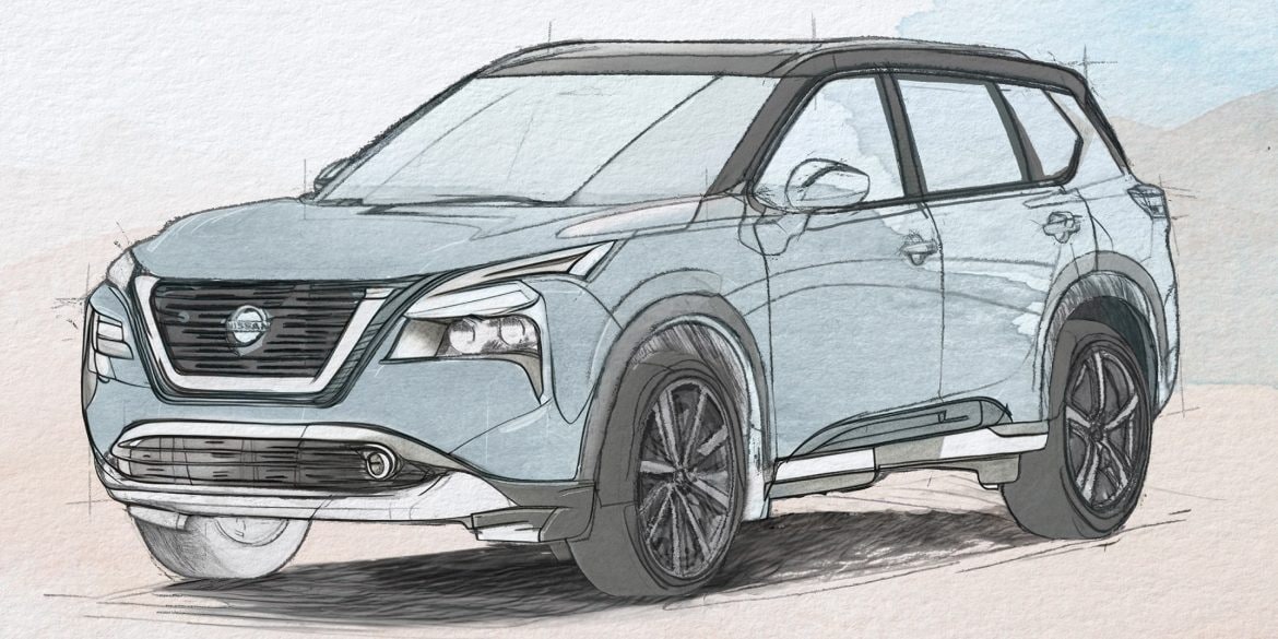 Nissan Rogue sketch design