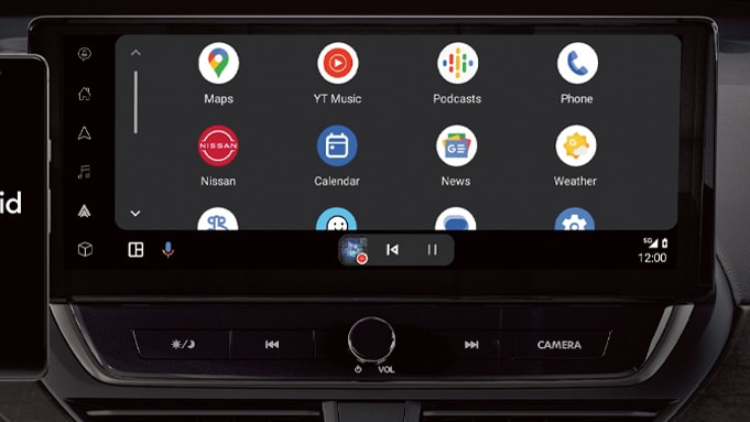 2024 Nissan Altima touch-screen showing wireless Android auto integration 