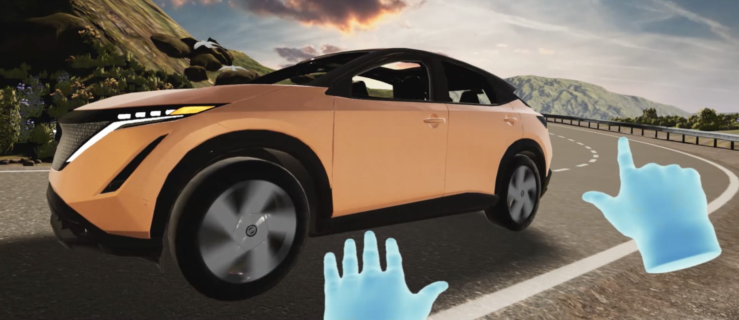 Nissan ARIYA virtual reality experience video