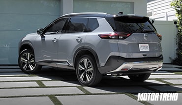 2021 Nissan Rogue SUV in Driveway
