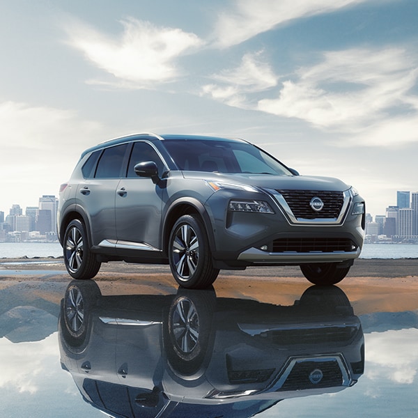 2023 Nissan Rogue crossover SUV in gray finish