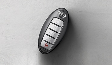 2023 Nissan Sentra showing key fob with remote engine start system.