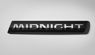 2023 Nissan Sentra Midnight Edition badging.